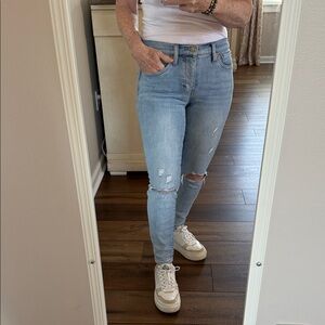 Lucky Brand Light Blue Ava Mid Rise Skinny Jeans